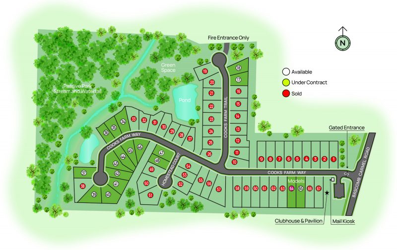 Cooks Farm Site Plan - New Homes Division